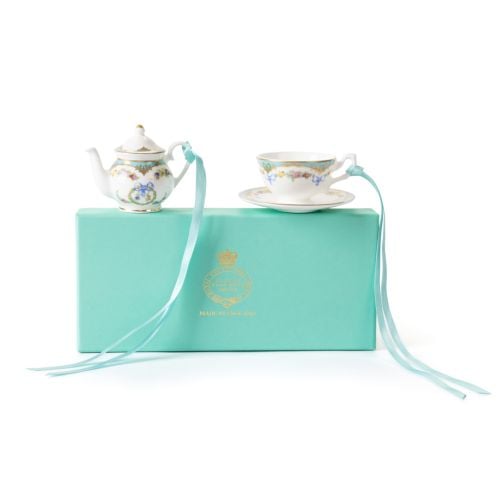 Miniature Great Exhibiiton teacup and teapot. 