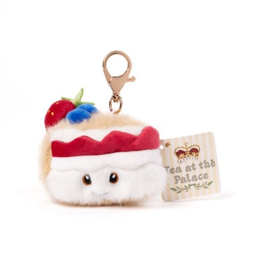 Smiley cake keyrinhg plush. 