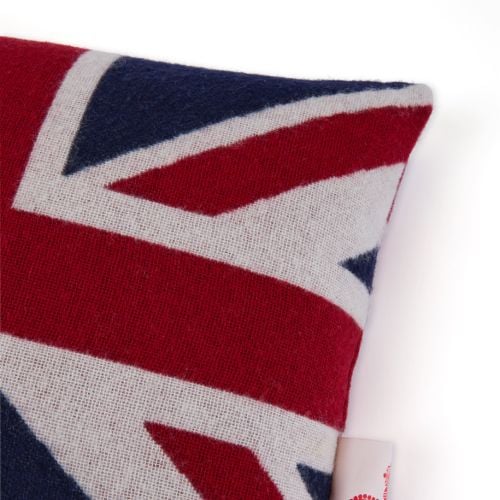 Image of union flag cushion in red white and blue