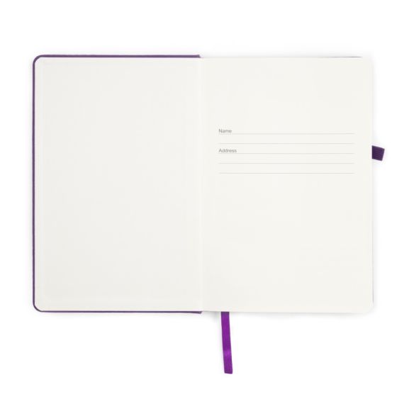 First page of inside of notebook. Space for name and address. 