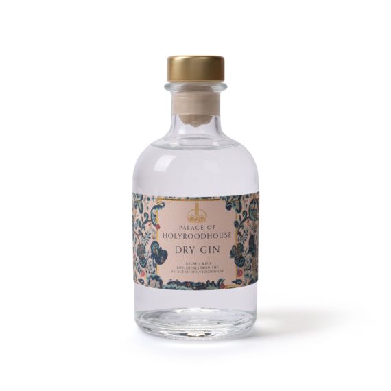 Palace of Holyroodhouse dry gin, infused with botanicals from the palace. Palace of Holyroodhouse dry gin, infused with botanicals from the palace.