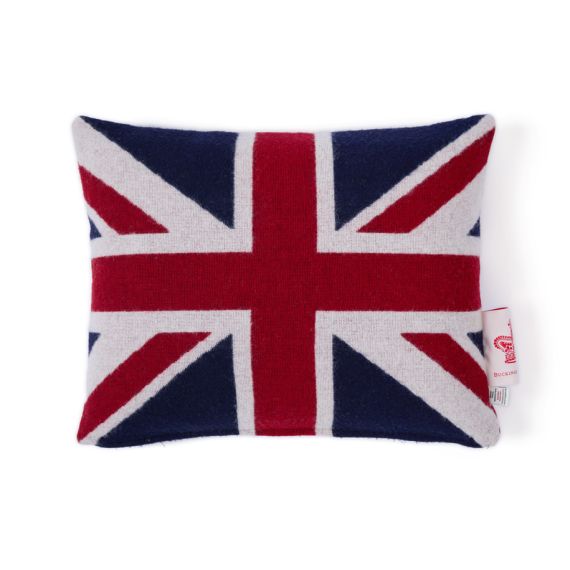 Image of union flag cushion in red white and blue Image of union flag cushion in red white and blue