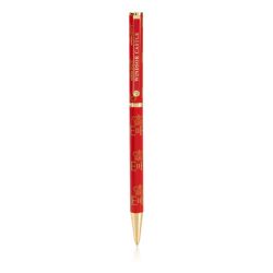 red ballpoint pen with the words 'WIndsor Castle' and EIIR printed around the pen in gold