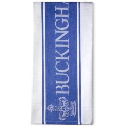 Buckingham Palace Blue Waffle Tea Towel