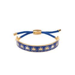 Halcyon Days for Buckingham Palace Blue Motif Friendship Bracelet