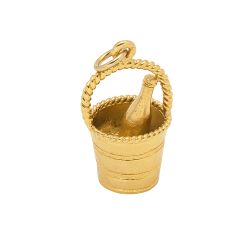 Champagne and Bucket Charm