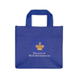 Blue eco bag featuring a gold crown and the words 'Palace of Holyroodhouse'