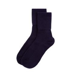 Navy Cashmere Socks