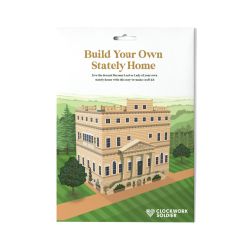 Build Your Own Stately Home kit featuring an illustration of a grand stately home