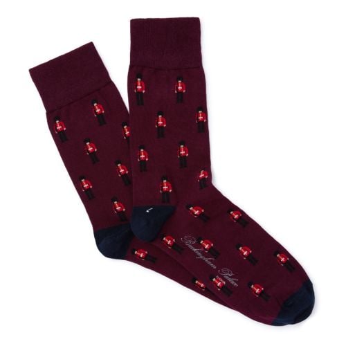 Burgundy Guardsman Socks