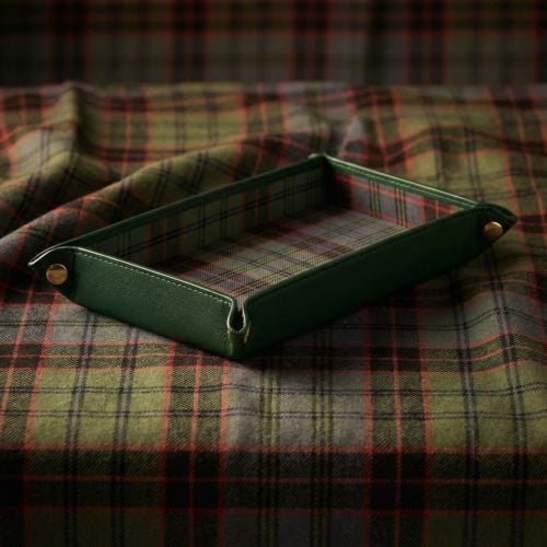 Launer Old Stewart Tartan tray featuring Old Stewart Tartan. 