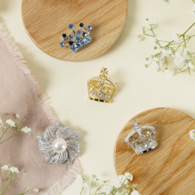 Crown Brooches